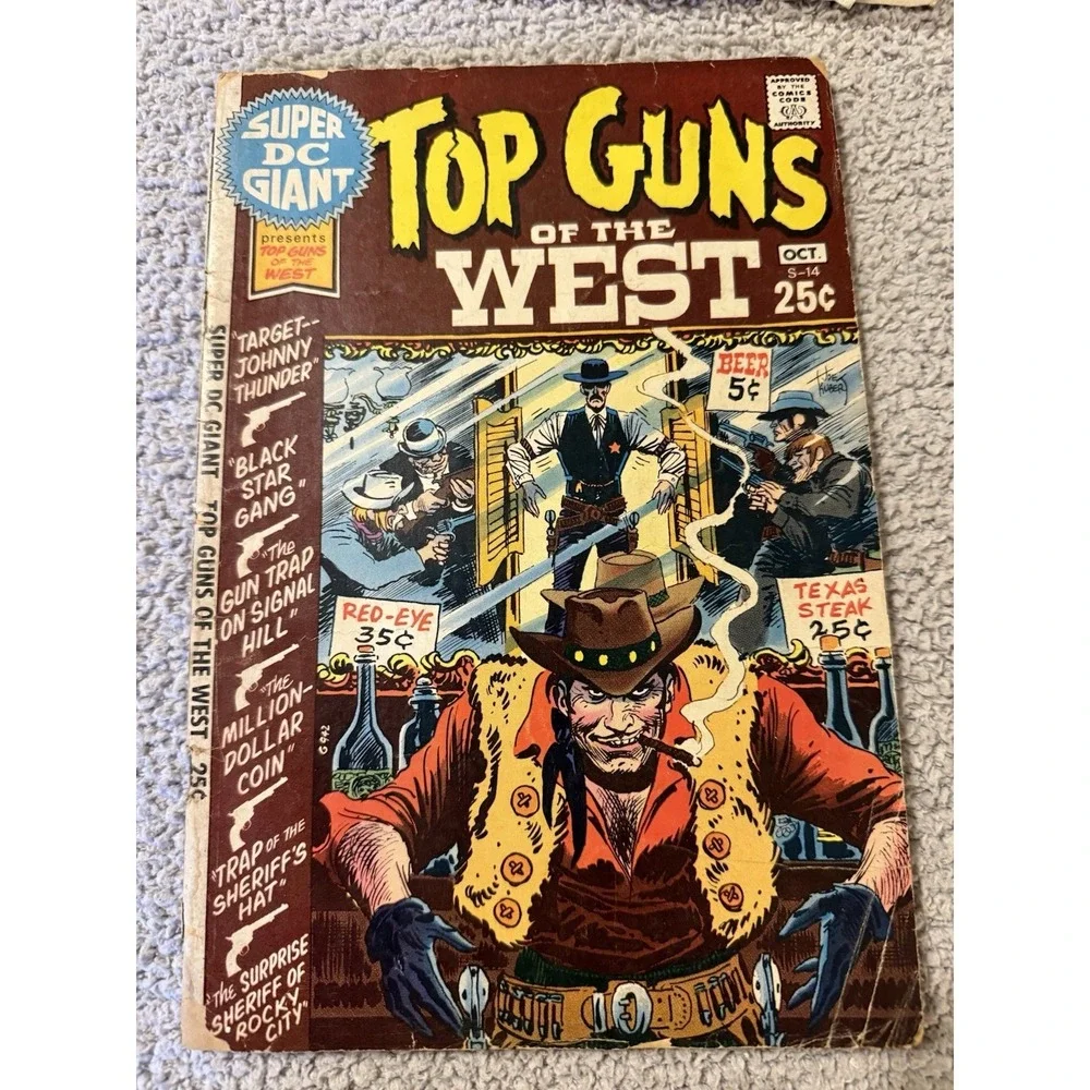 Top Guns of the West Comic Book October 1970's Super DC Giants